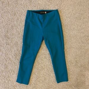 Teal dress pants / slacks with elastic waist band
